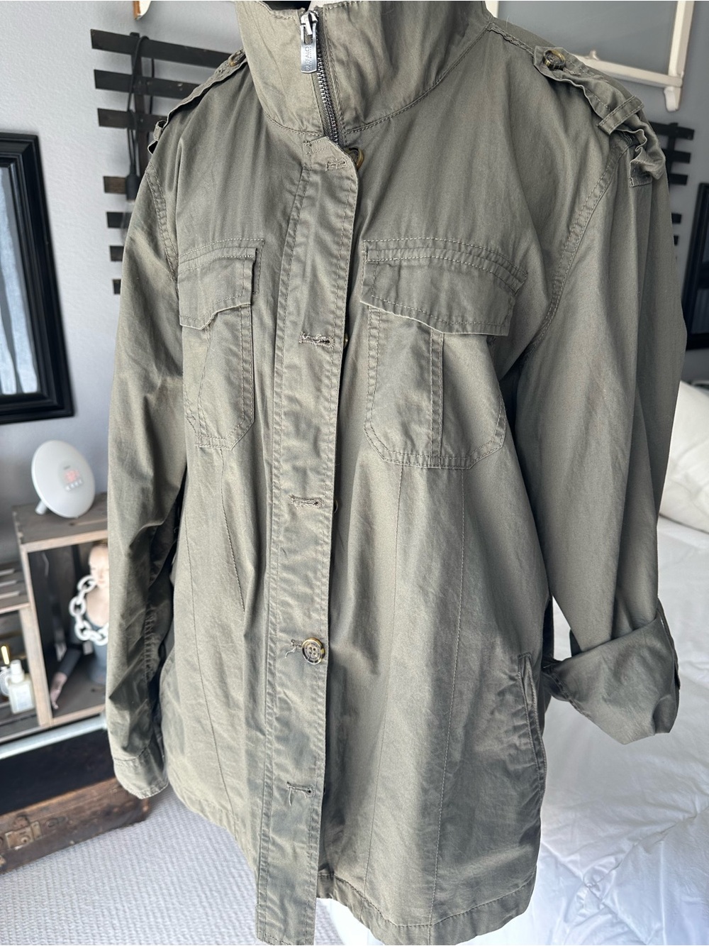 Buffalo David Bitton NWT Utility Jacket with Pockets in Olive size XL - Picture 12 of 14